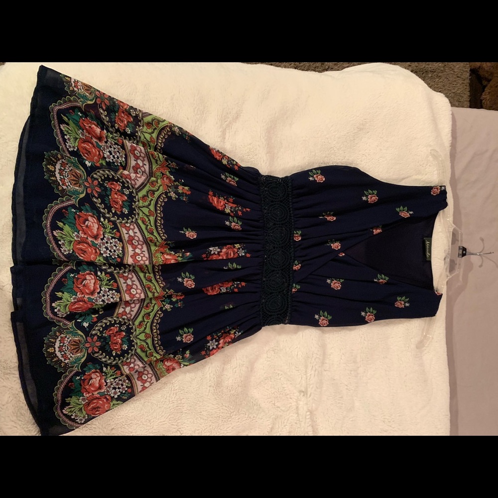 Maude blue floral dress - Picture 5 of 12